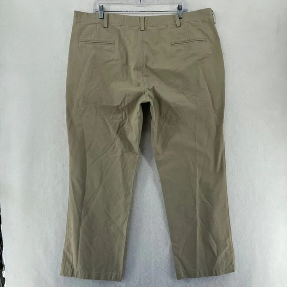 Haggar Pants Men's Sz 40X29 Khaki Brown High Rise Straight Leg Classic Chino - Picture 2 of 12